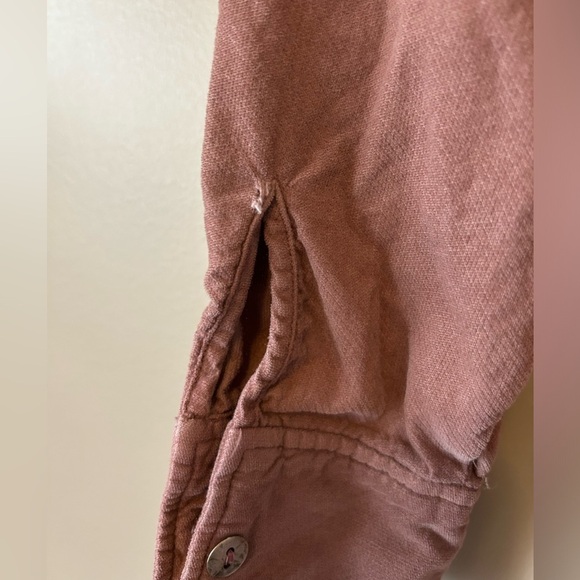 Zara Marsala Long Sleeve Mini Dress Mauve 100% Cotton size Small - Picture 9 of 11